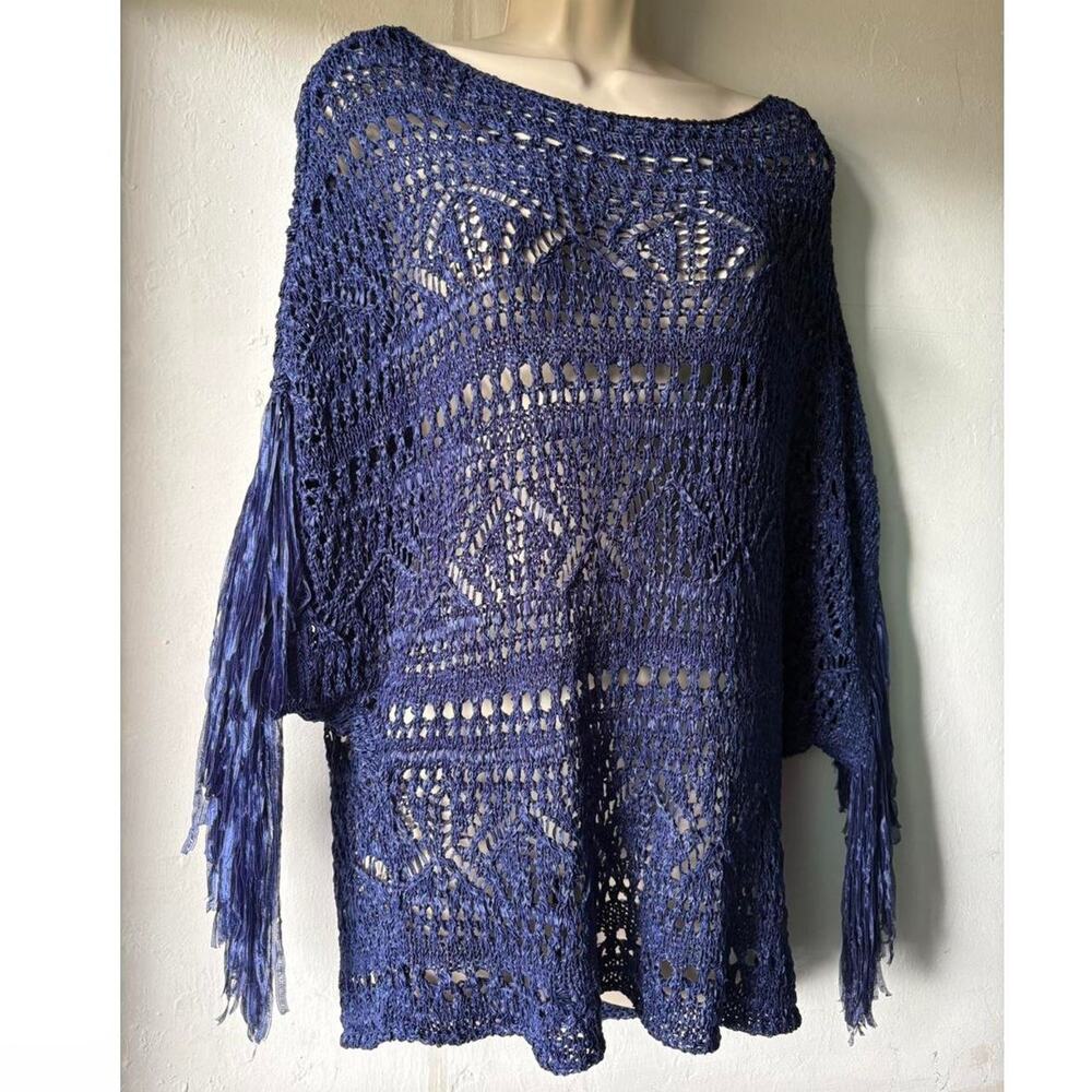 White House Black Market Fringe Blouse